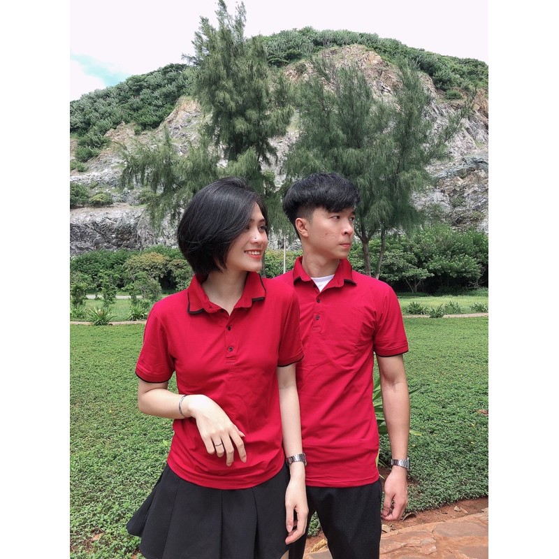 Áo đôi polo Áo đôi nam nữ đẹp chất thun cotton 100%