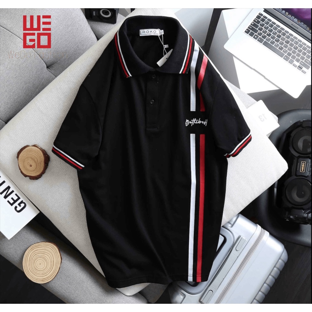 Áo thun nam phối sọc classic, Vải cotton mềm mịn cao cấp, kiểu dáng sang trọng lịch lãm [NEW UNISEX]