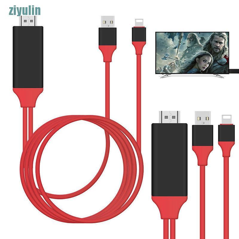 Cáp Chuyển Đổi 8 Pin Lightning Sang Hdmi Tv Av 2m Cho Iphone 7 7 + 6 6s 5 5s Ipad