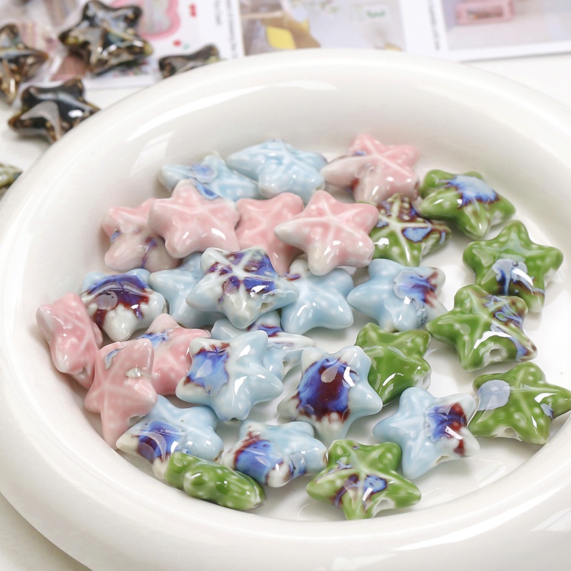 Chuỗi Hạt Sứ Hình Sao Biển Dùng Làm Vòng Tay / Điện Thoại Thủ Công diy