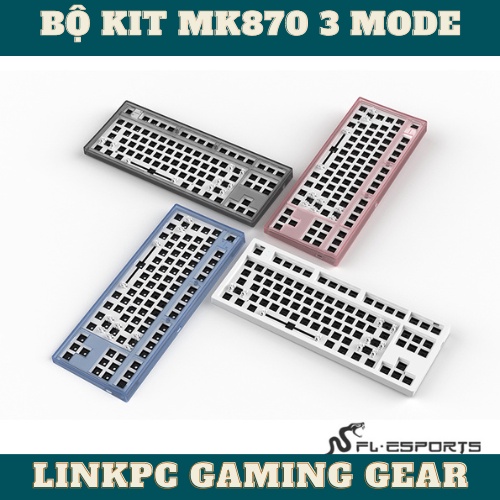 Bộ Kit bàn phím cơ Custom FL Esport MK870 - Hotswap RGB - Mạch Xuôi - 3 Mode