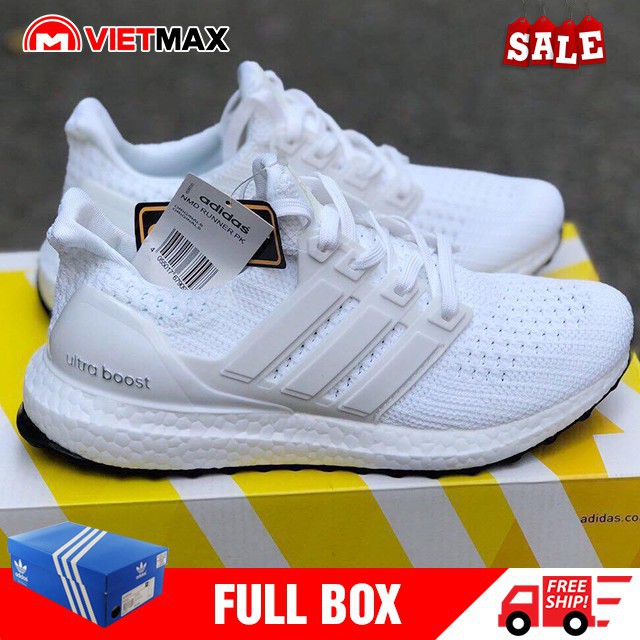 SALE Giày Thể Thao Ultra Boost 2.0 Trắng Full Full Box (Kèm Hộp)