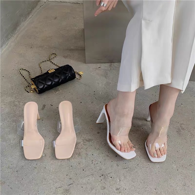 [ hàng order ] Guốc nữ quai trong 7cm, 9cm