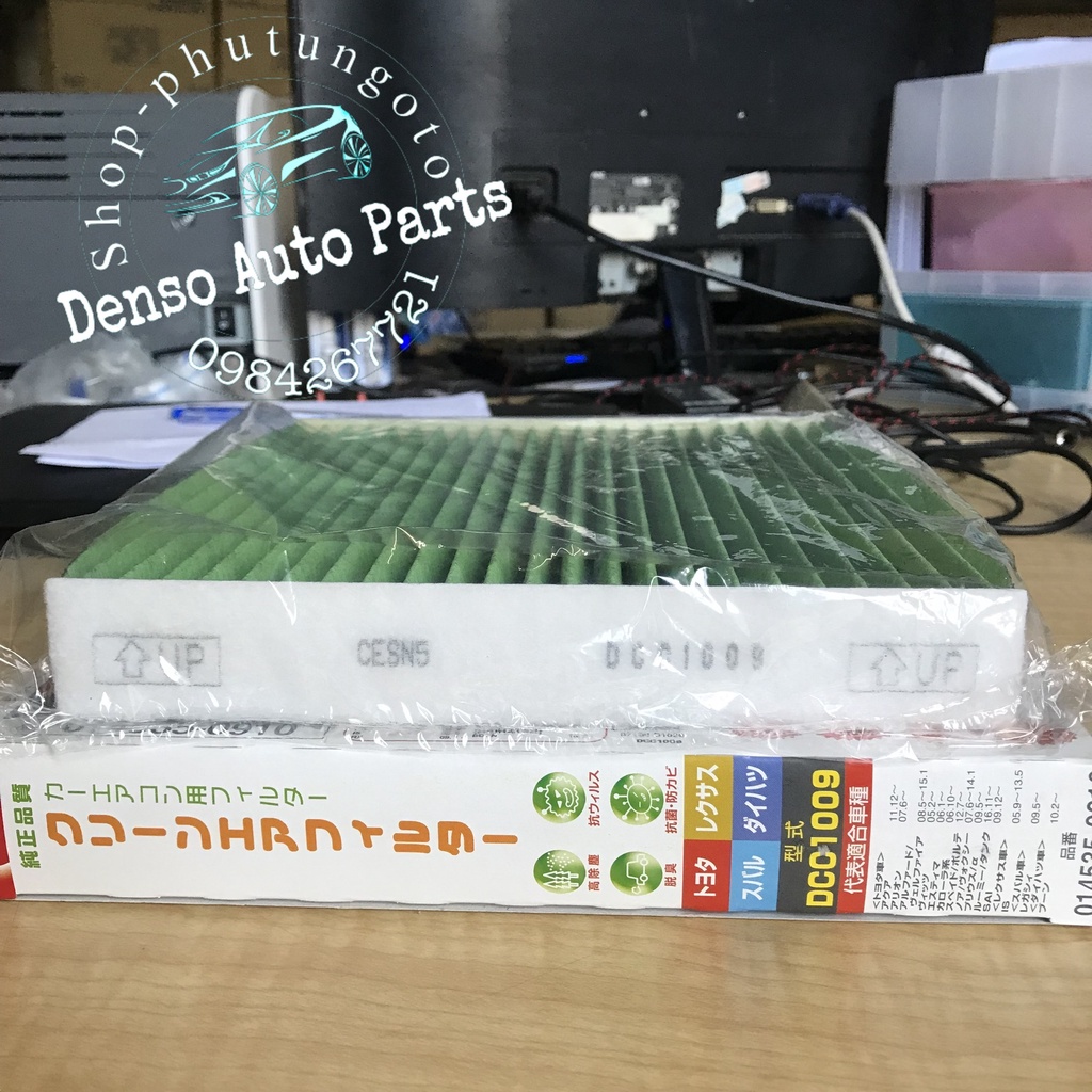 Lọc gió điều hòa ô tô than hoạt tính cho xe Camry, Fortuner, Innova, Vios, Altis, Yaris..