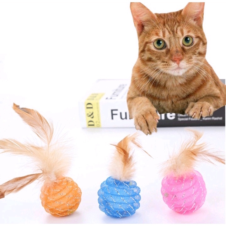 BÓNG ĐỒ CHƠI TRÁI DỨA CHO MÈO - BÓNG CÀO MÓNG CHO MÈO