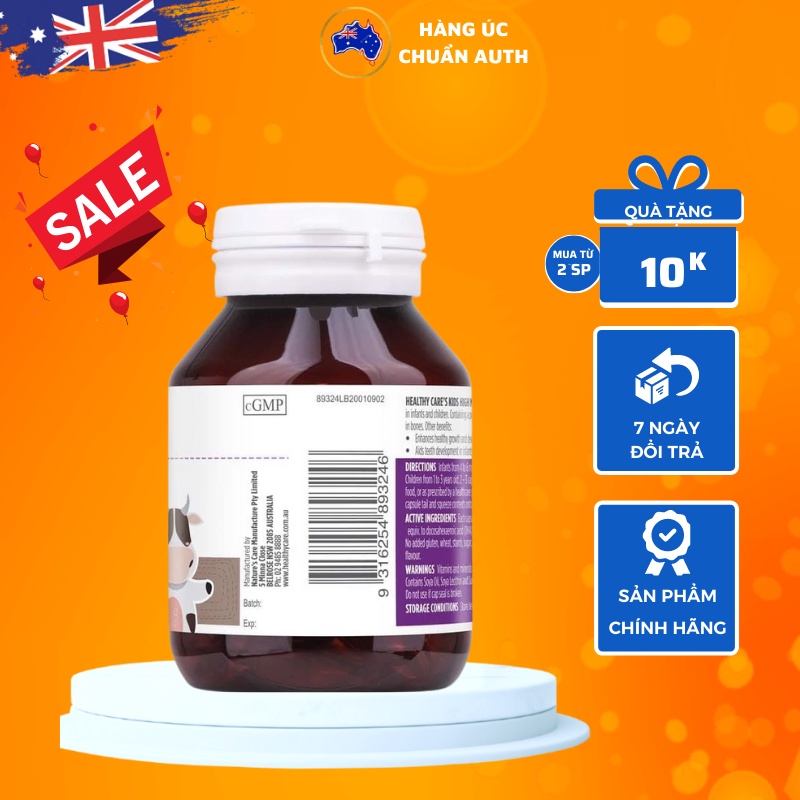 Viên uống DHA cho bé DHA Healthy Care Kids cho bé 60 viên