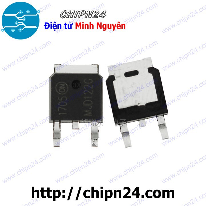 [3 CON] Transistor Dán MJD122 TO-252 NPN 8A 100V (SMD Dán) (MJD122G TIP122)