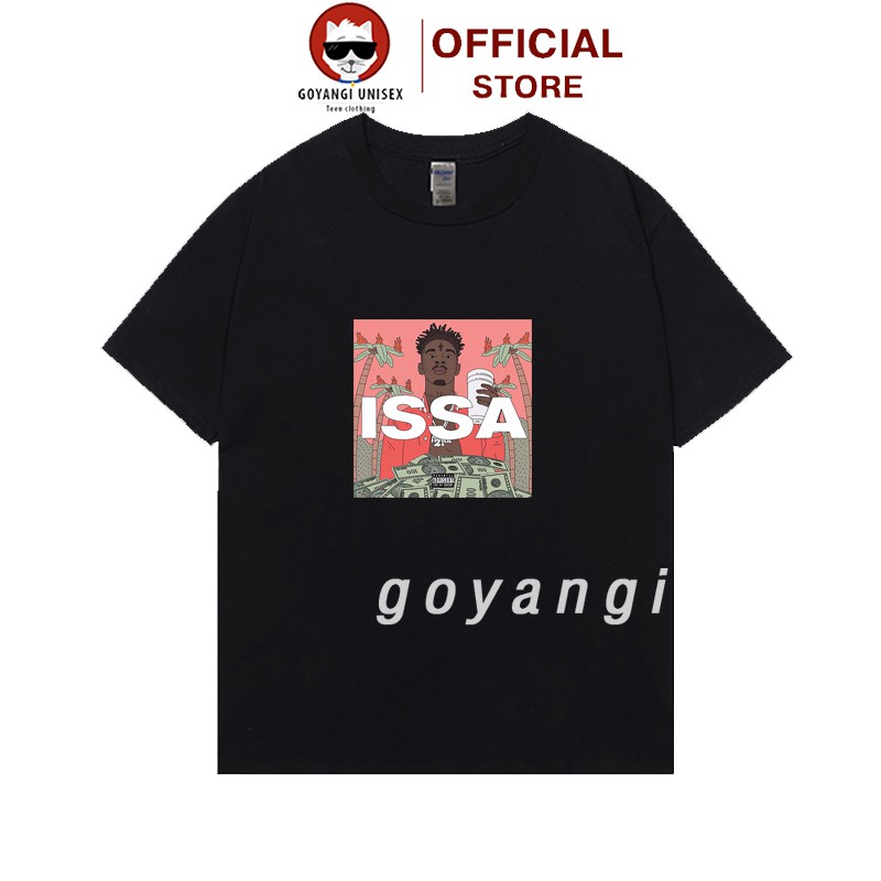 Áo thun tay lỡ GOYANGI Rapper 21 savage unisex nam nữ dáng rộng oversize phong cách Hàn Quốc