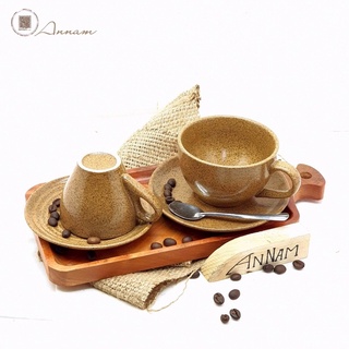 Combo 10 bộ cốc đĩa cafe nóng, cafe espresso, cafe ép máy