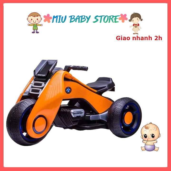 Xe máy điện cho bé xe máy điện cao cấp cho bé sử dụng chân ga đa chức năng tải trọng lớn BDQ-6188(lo