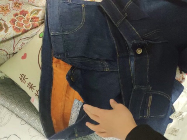 Combo 2 quần bò lót lông nam hàng QCCC