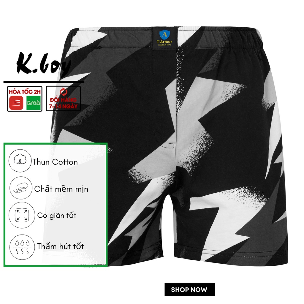 Quần short thun nam mặc nhà , quần đùi mặc nhà nam chất liệu cotton co giãn, bền màu, thoáng mát nhiều họa tiết - QN01