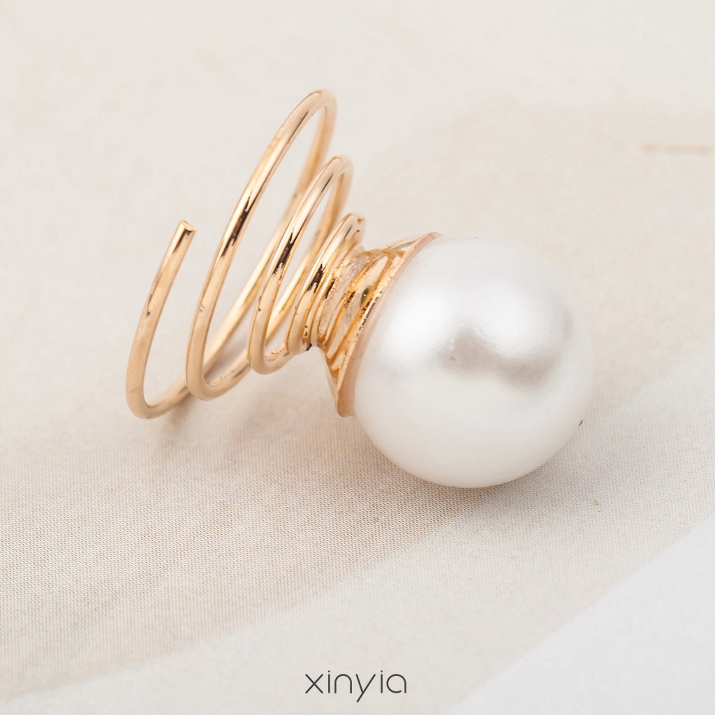 Kẹp Tóc Hình Ngôi Sao Đính Ngọc Trai Xinh Xắn Cho Nữ