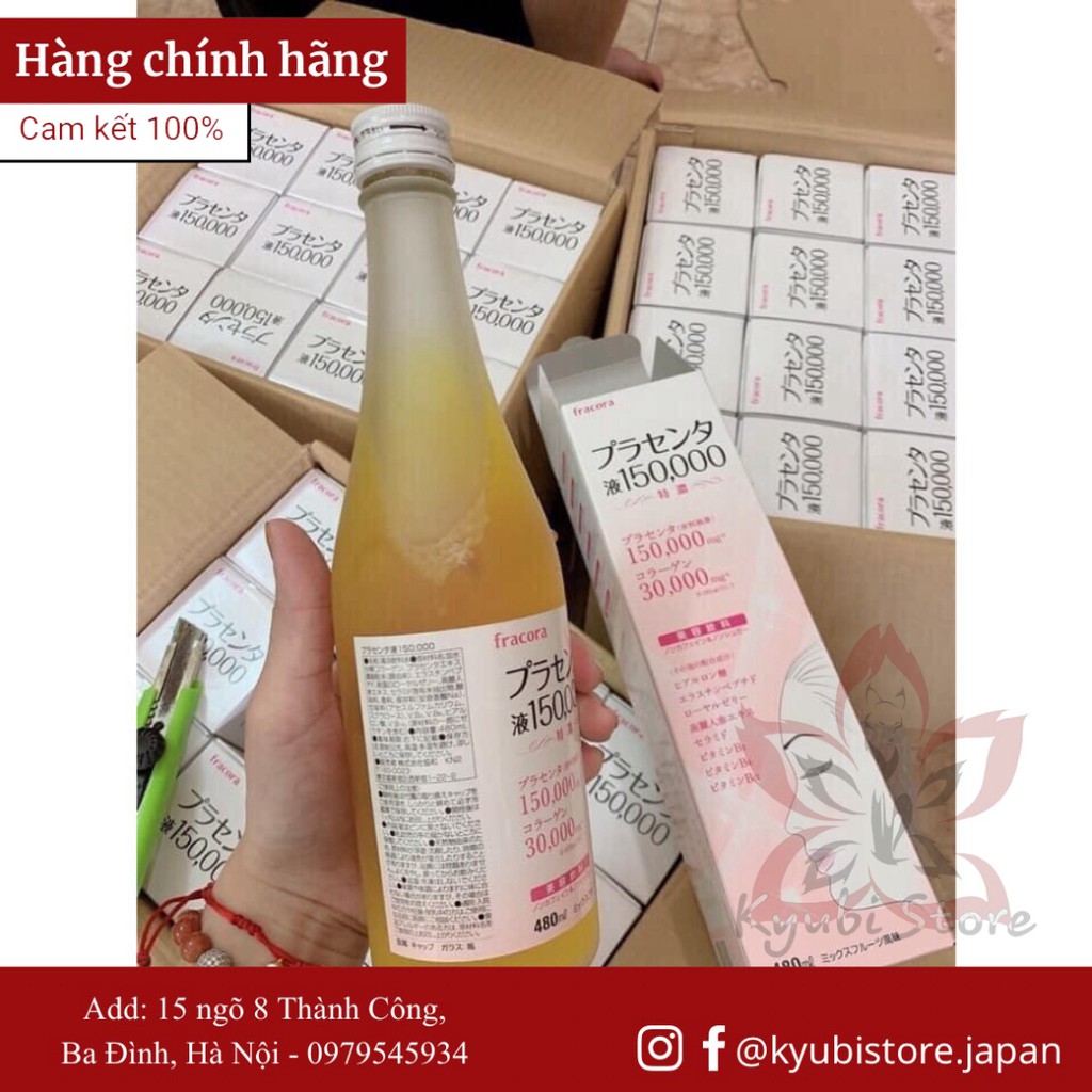 [Nhật nội địa] Nước Uống Nhau Thai Cừu FRACORA PLACENTA Nhật Bản - ĐẸP DA, CHỐNG LÃO HÓA