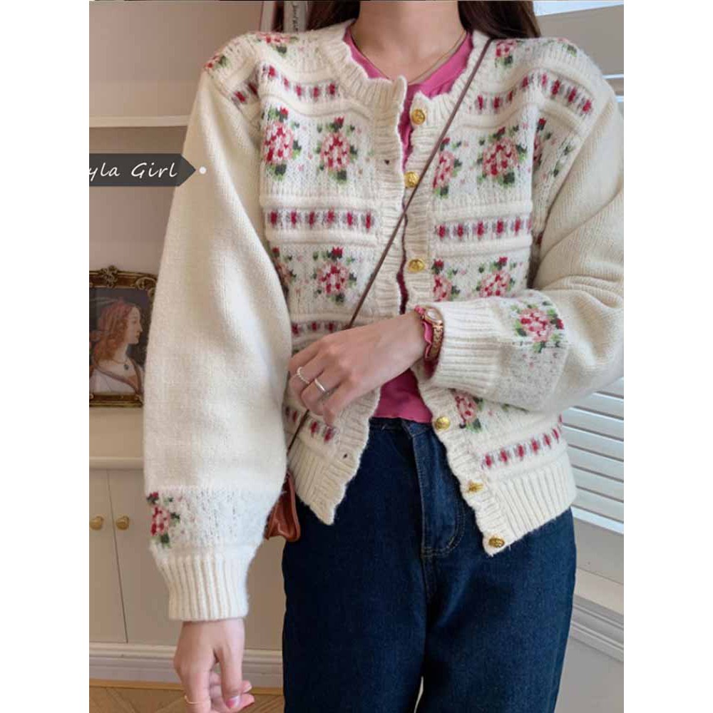 áo len nữ  vintage siêu xinhkhoác ngoài