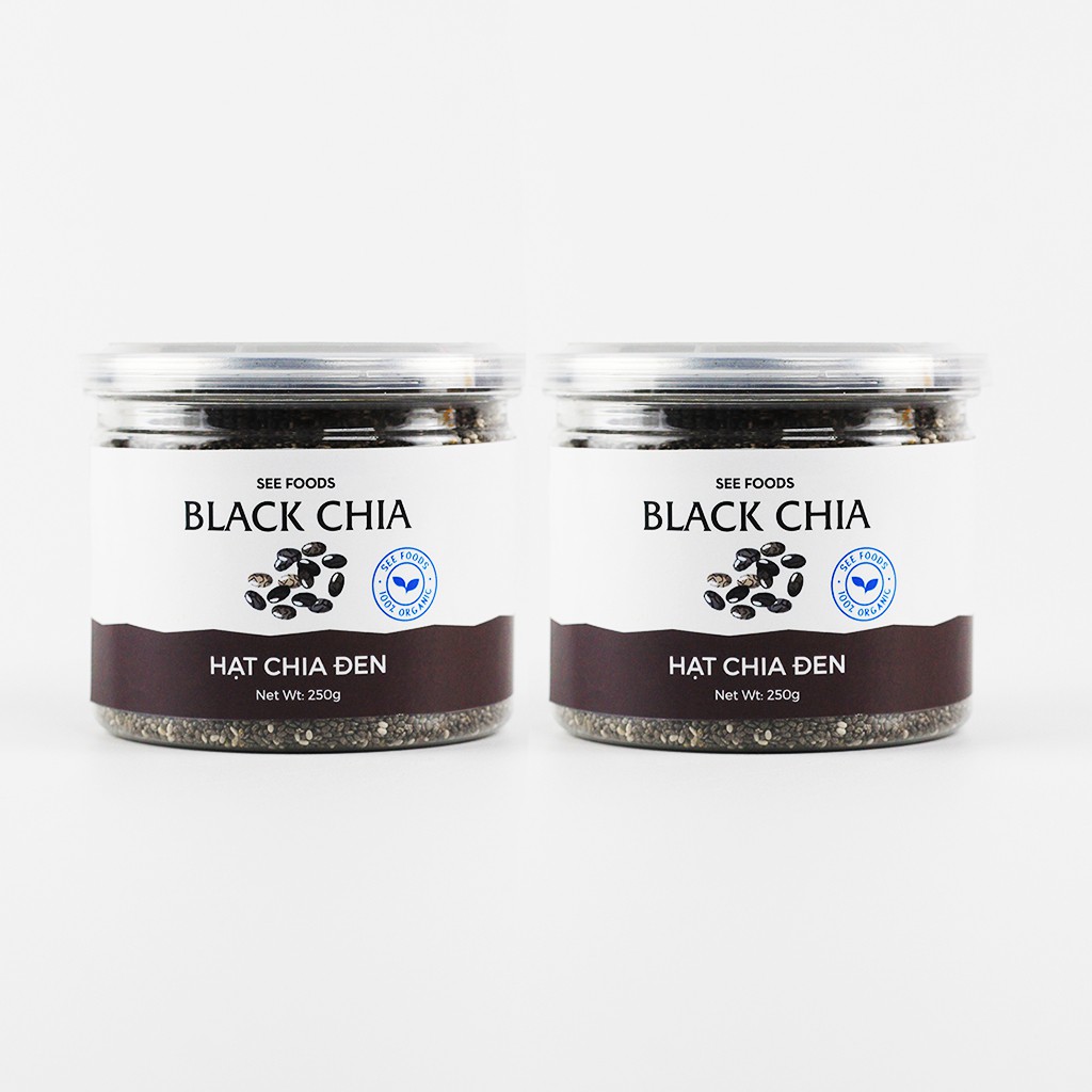 Hạt Chia Đen Úc Hàng Chuẩn - 500g (2 hộp)