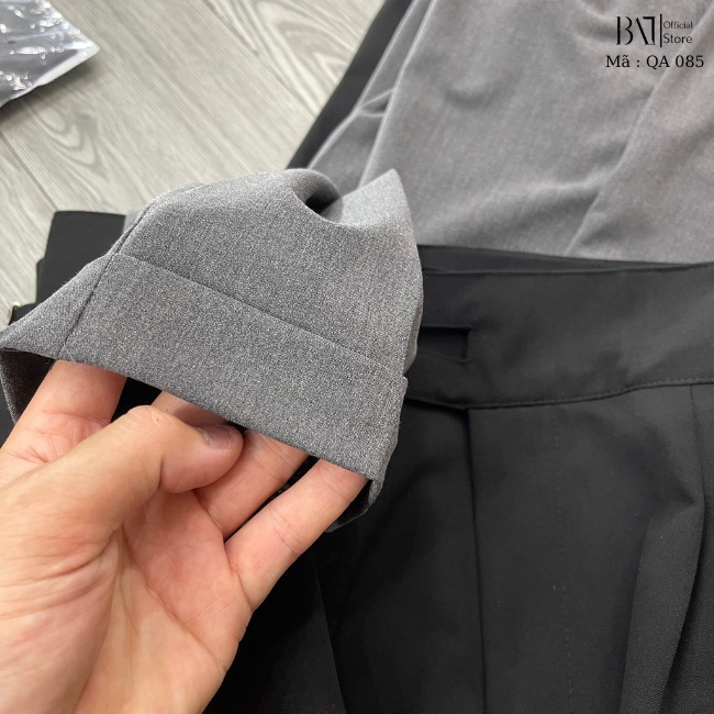 Quần âu cạp cao nam, thiết kế trẻ trung tôn dáng chất liệu vải đẹp co giãn