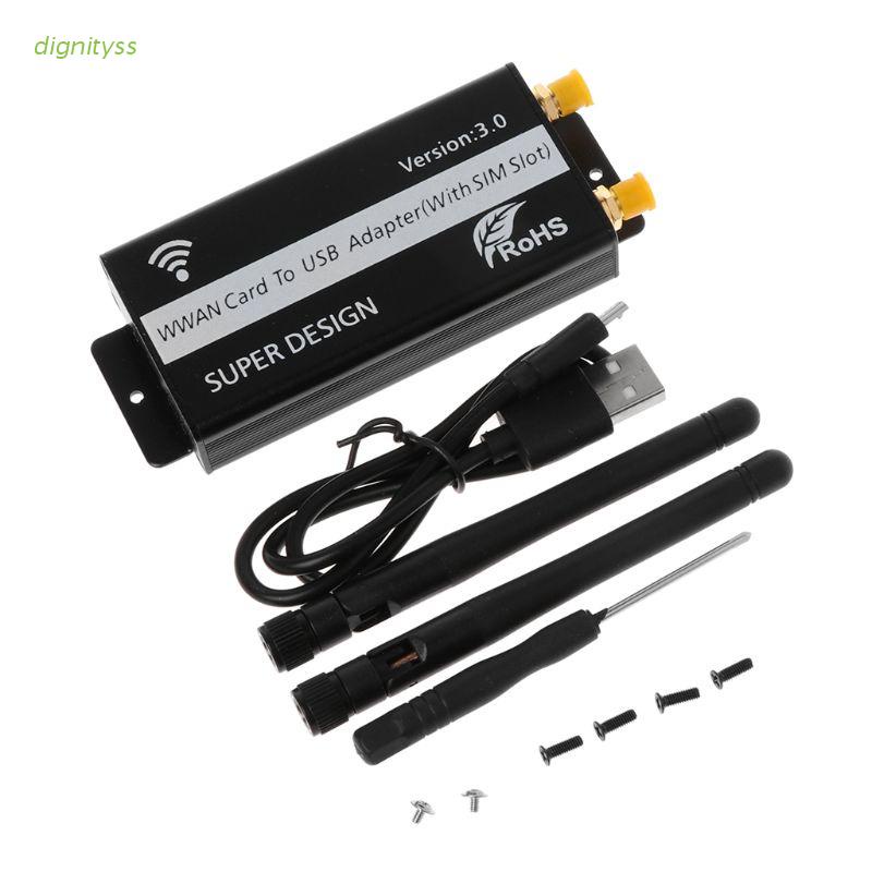 Bộ chuyển đổi NGFF(M.2) sang USB có khe thẻ SIM cho mô đun WWAN/LTE/4G