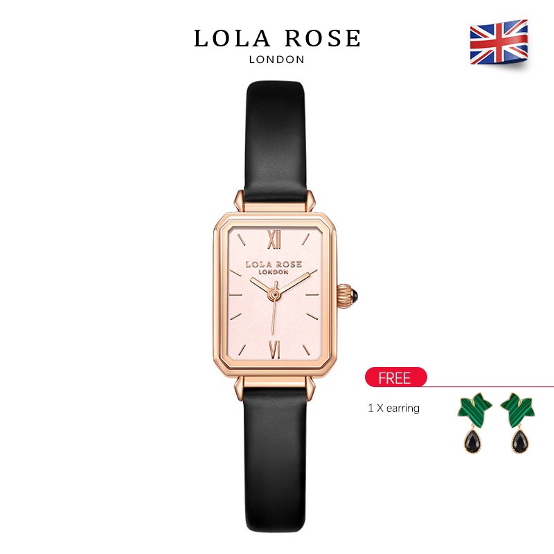 Đồng hồ nữ dây da cao cấp Lolarose thiết kế từ màu champage tính tế sang trọng bảo hành 2 năm LR2134