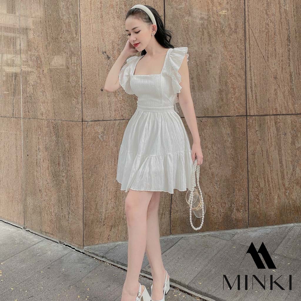 ĐẦM TIỂU THƯ CÁNH TIÊN CỘT LƯNG - CHẤT LIỆU CAO CẤP - MÀU XANH / CAM / TRẮNG