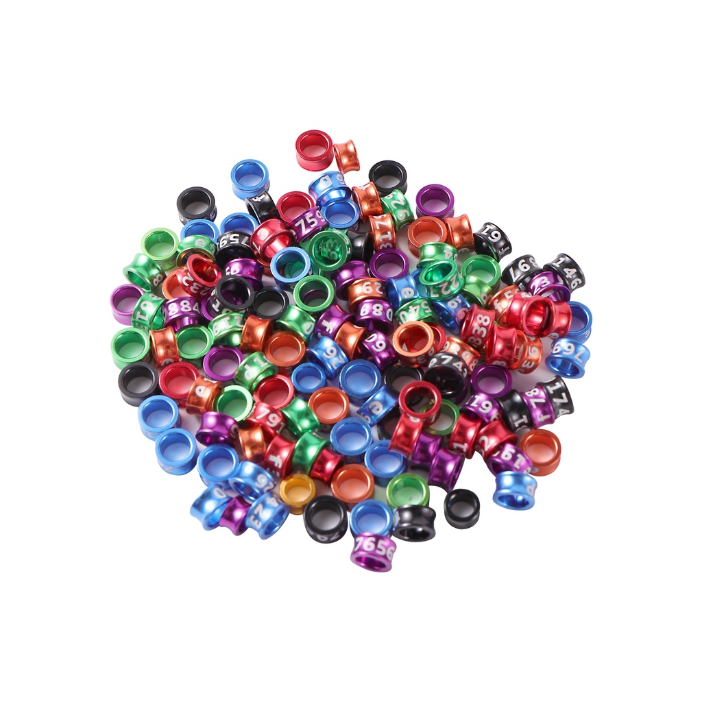 Bộ 10 Nhẫn Nhôm Đeo Chân Chim 4mm/4.7mm