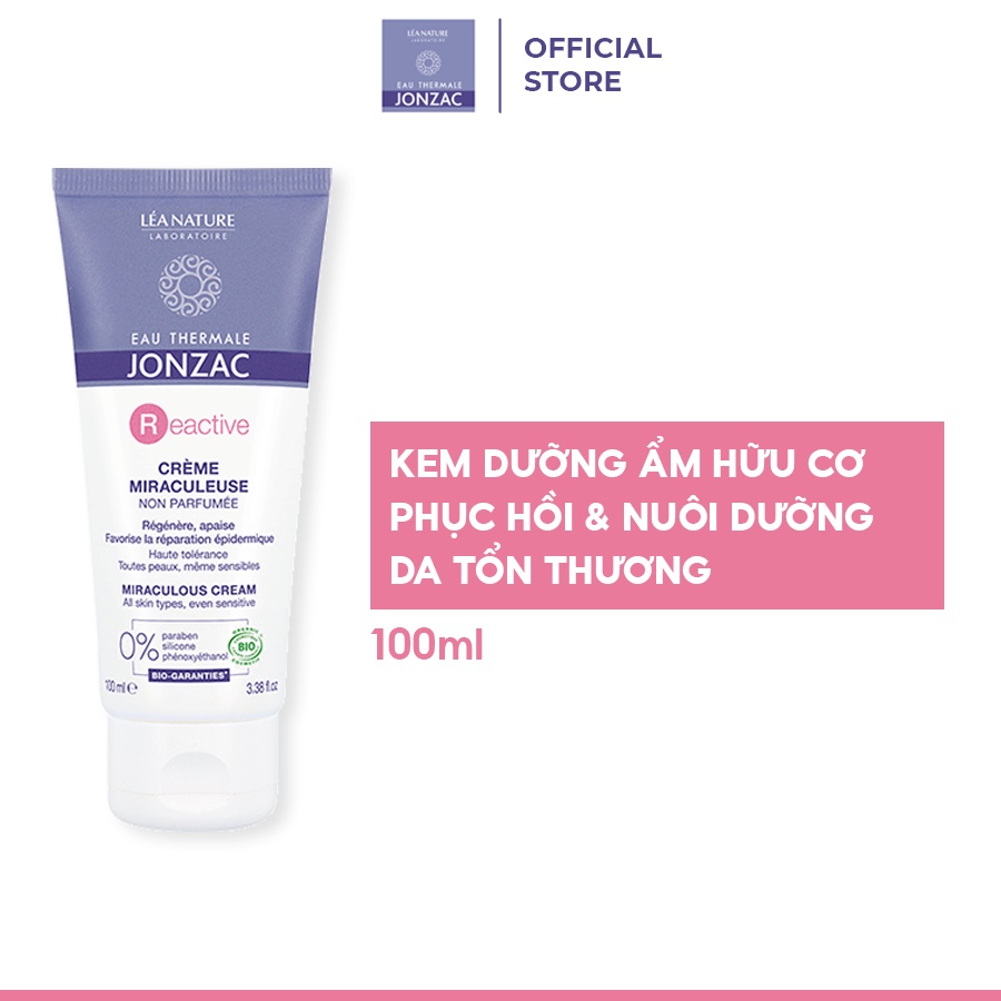 Kem Hữu Cơ Phục Hồi Thần Thánh Eau Thermale Jonzac Reactive Miraculous Cream 100ml