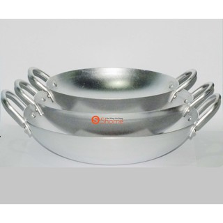 Chảo nhôm dày 3 CÁI (size 30 26 22 cm)