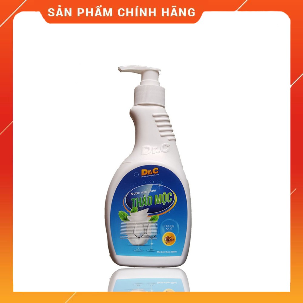 Nước rửa chén Thảo mộc Hương Quế Dr.C không hại da tay - Hàng chính hãng loại 500ml