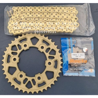 NSD dĩa nhôm 7075 kèm nhong sên RECTO EXCITER 150 14-42-124L