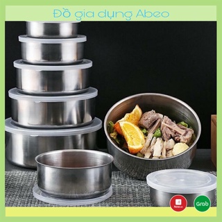Bộ thố 5 món, Hộp đựng thức ăn inox tiện dụng - Abeo