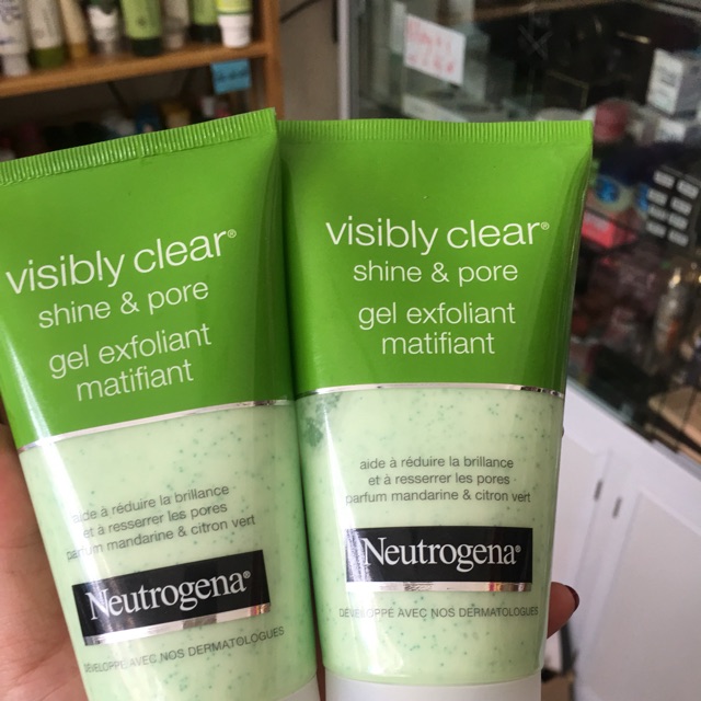 sữa rửa mặt(tẩy da chết ) Neutrogen xanh