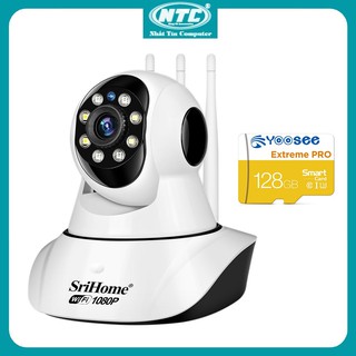 Mua Camera IP Wifi SriHome SP029 3 Râu 2MP FullHD 1080P  Có màu ban đêm  Xoay 355 độ (Trắng) - 4 Phân Loại