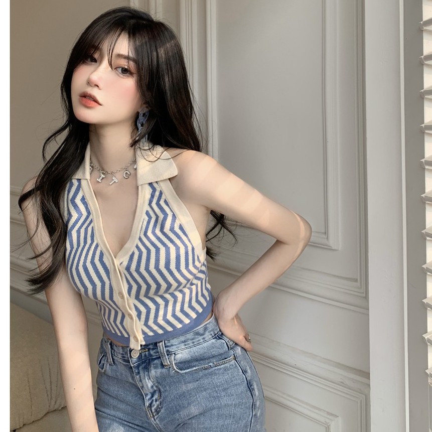 【Cocory】 Áo Croptop Sát Nách Phong Cách Cá Tính Cho Nữ