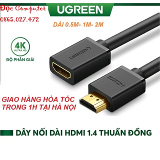 Cáp hdmi nối dài 0,5m 1m 2m hỗ trợ 4k 2k ugreen 10140 10141 10142 - hàng chính hãng