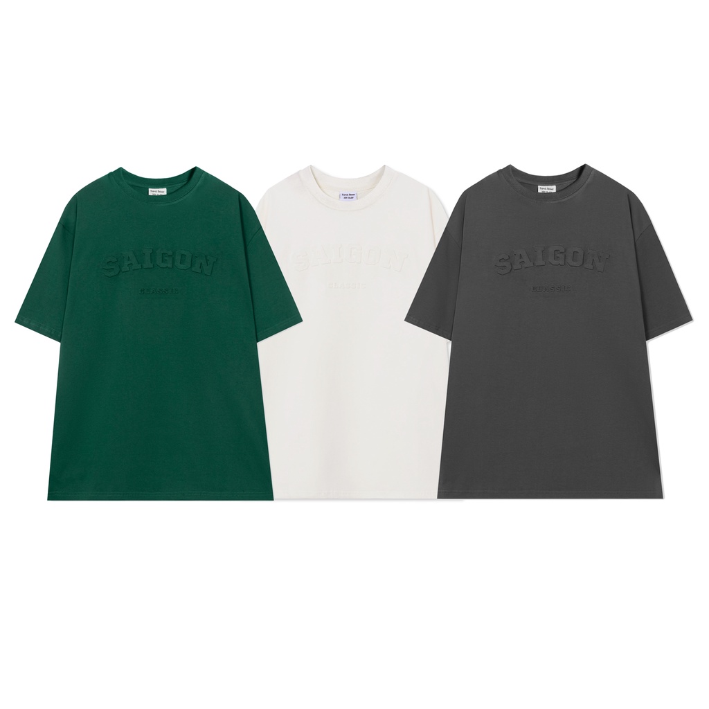 ÁO THUN FF FORM RỘNG SIGNATURE SAIGON CLASSIC TEE,VẢI THUN 2 CHIỀU COTTON 250GSM