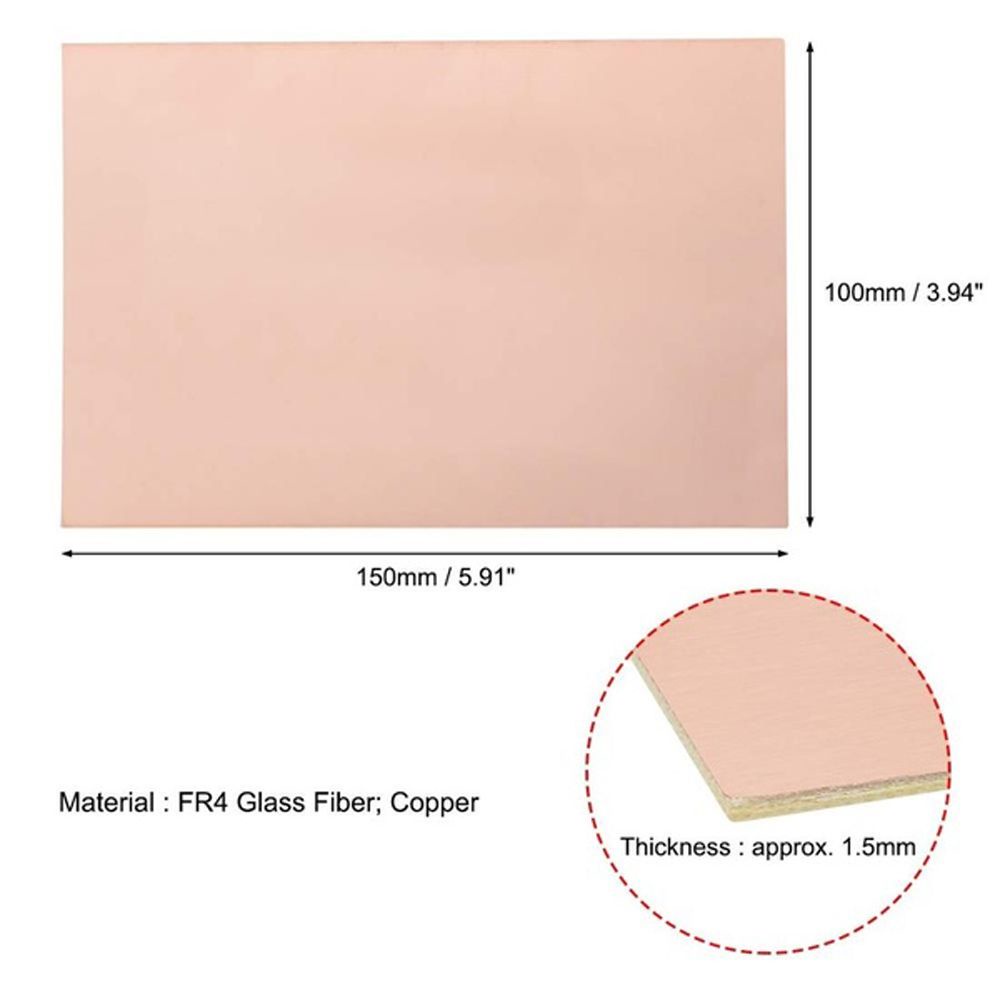 Bảng mạch PCB bằng đồng và sợi thủy tinh FR4 20x30cm 1.6mm 15x20cm 10x15cm