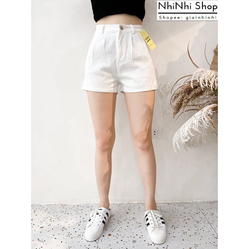 Quần Short thô cạp chun 1 cúc, Quần đùi nữ kaki chun sau KO1241 - NhiNhi Shop | BigBuy360 - bigbuy360.vn