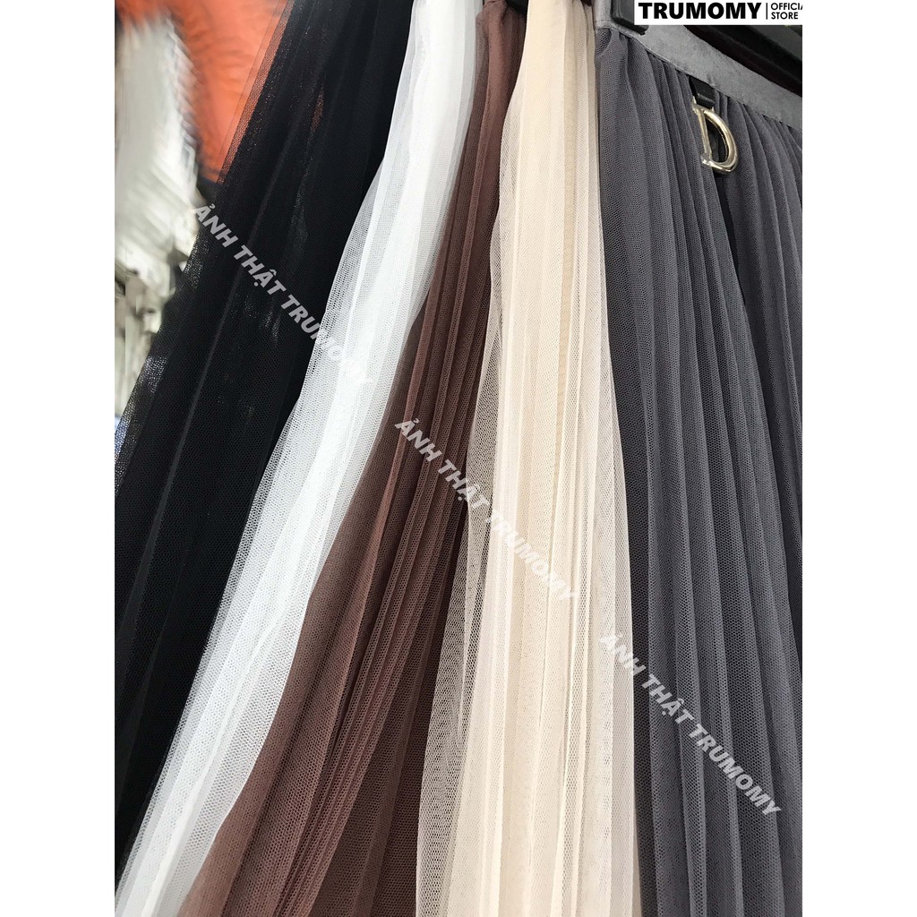 Chân váy xếp ly công sở dáng A dài midi kèm tag D dây da Quảng Châu - Trumomy | BigBuy360 - bigbuy360.vn