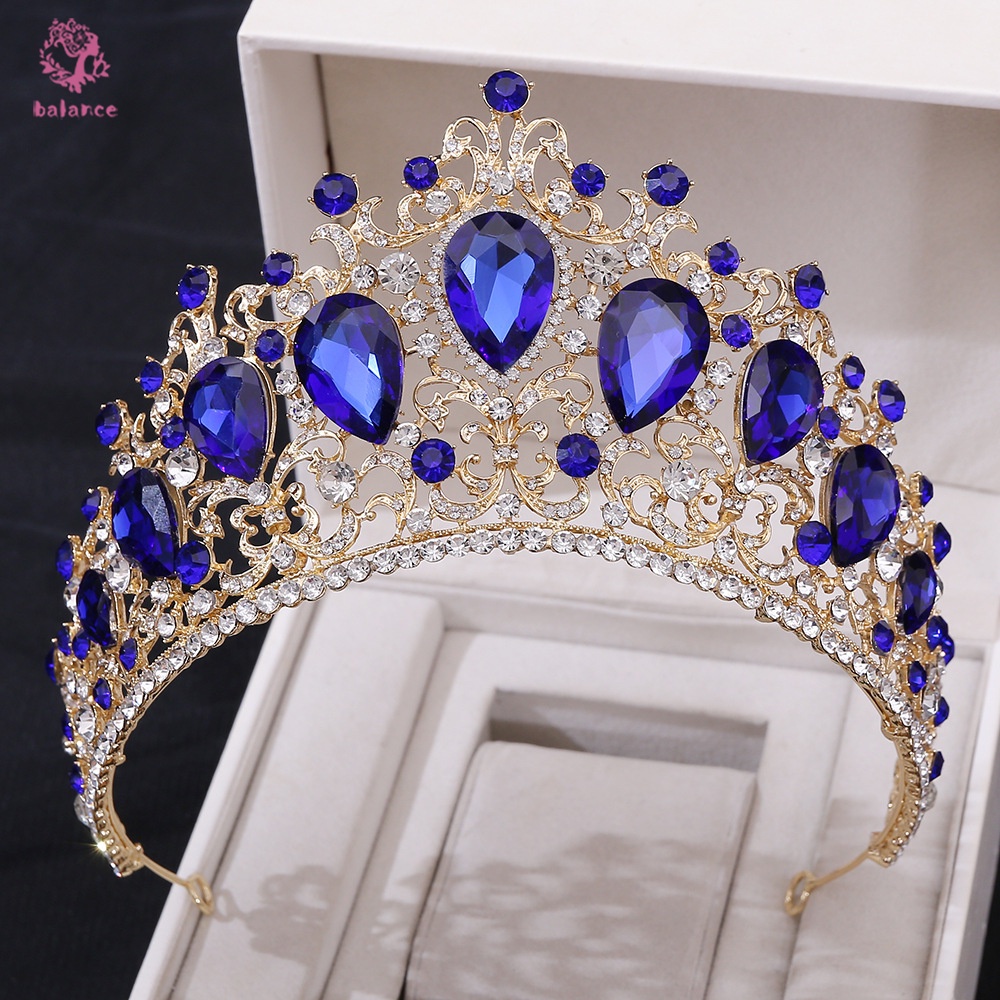 Vương Miện Cài Tóc Đính Đá Pha Lê Trắng Thời Trang Cho Nữ