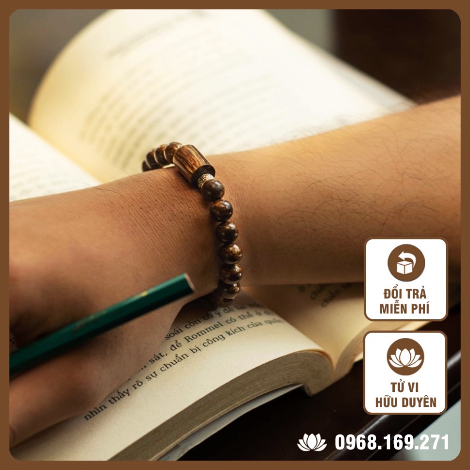 Vòng Trầm Hương Tự Nhiên Mix Bạc - Đốt Trầm 💕FREESHIP💕 vòng đeo tay thanh lịch, Đổi trả miễn phí, Xem Tử vi hữu duyên | BigBuy360 - bigbuy360.vn