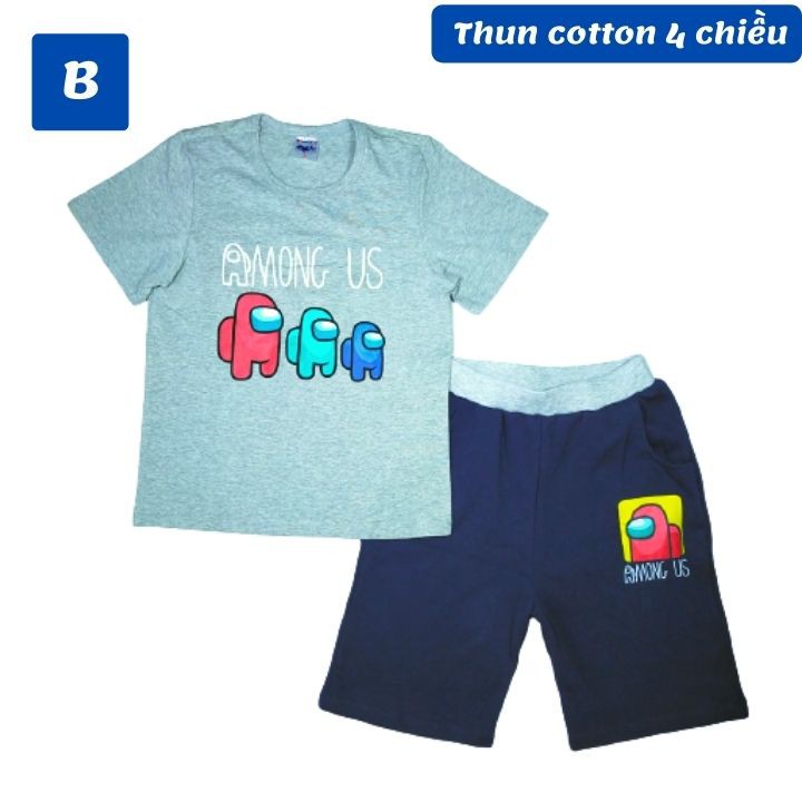 Quần áo trẻ em béo phì bé trai Among US từ 22-58kg - chất thun cotton 4 chiều - Tomchuakids.