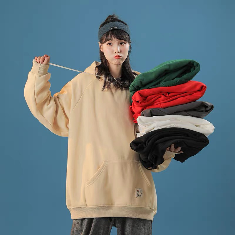 Áo hoodie basic cao cấp, áo nỉ bông trơn ( nhiều màu, nhiều size) chui đầu nhiều màu nam nữ