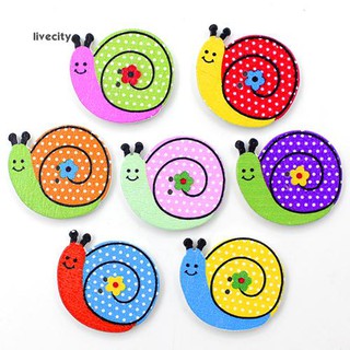 Bộ 50 nút gỗ trang trí scrapbook hình cún hoạt hình