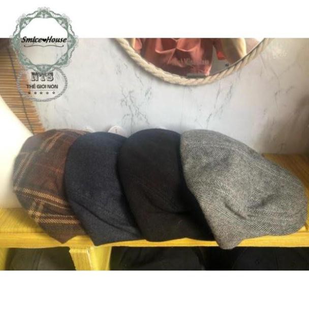 NÓN BERET MỎ VỊT VẢI NỈ NAM NỮ