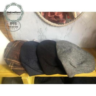 NÓN BERET MỎ VỊT VẢI NỈ NAM NỮ