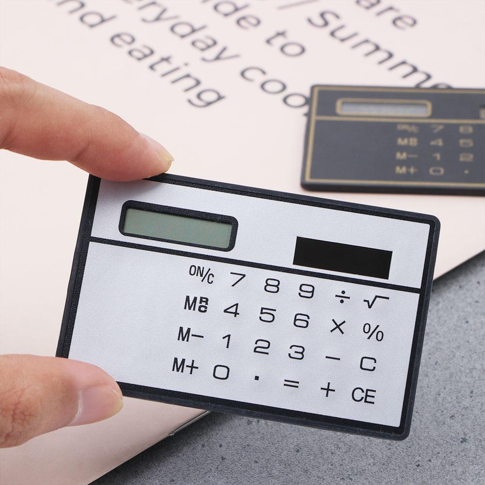 Máy Tính Năng Lượng Mặt Trời 8 Chữ Số Mini Siêu Mỏng