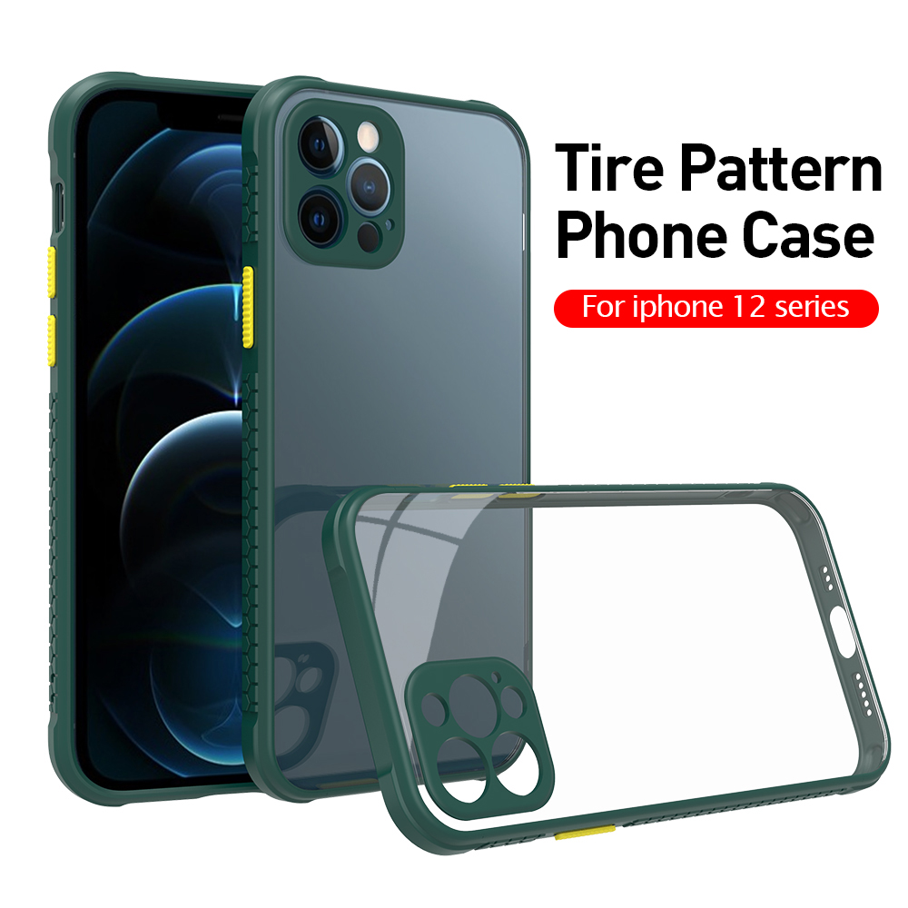 Ốp Lưng Chống Sốc Trong Suốt Họa Tiết Bánh Xe Cho Iphone 12 11 Pro Max 12mini