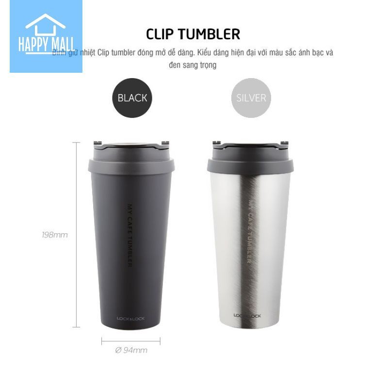 Ly Giữ Nhiệt Lock&amp;Lock Clip Tumbler dung tích 540ml LHC4151