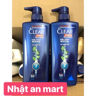 Dầu Gội Clear Men Bạc Hà 390-400ml Thái Lan