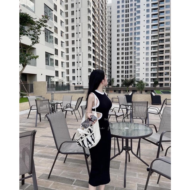 Đầm Body Viền Sát Nách Phom Dài Thun Borip Thích Hợp Mặc Đi Tiệc Đi Làm Đi Chơi | BigBuy360 - bigbuy360.vn